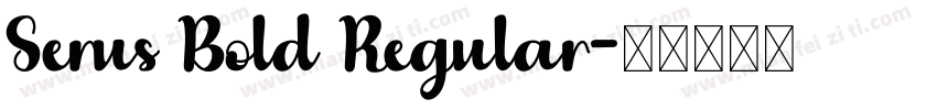 Serus Bold Regular字体转换